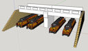 Download the .stl file and 3D Print your own Overpass 4 Trains Allowed HO scale model for your model train set.